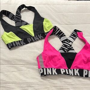 PINK VS |  Sports Bra Set in Neon Yellow, Pink